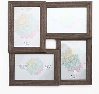 Amazon.co.jp: ポストカード 4枚 ブラウン 写真窓枠-透明プラスチック